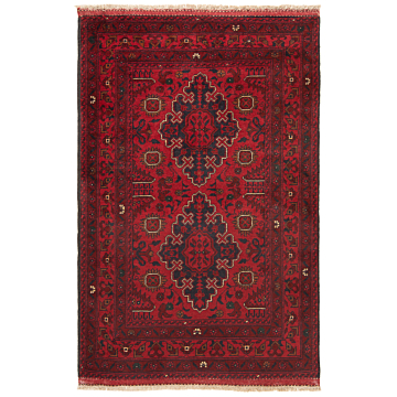 Kamyab Afghan Rug Red 152 x 101 cm