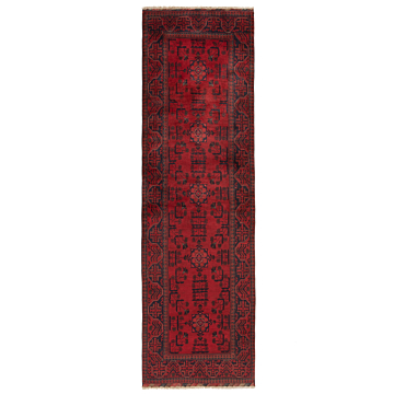 Kahlmohammadi Afghan Rug Red 287 x 85 cm