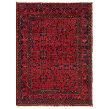 Kamyab Afghan Rug Red 202 x 147 cm