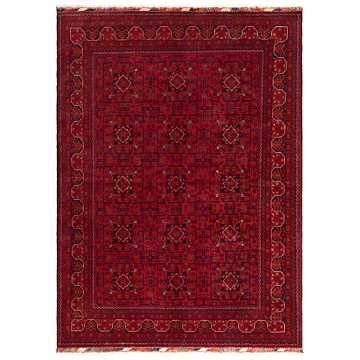 Afghan kamyab Rug Red 238 x 170 cm