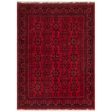 Afghan kamyab Rug Red 224 x 166 cm