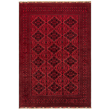 Afghan kamyab Rug Red 290 x 197 cm