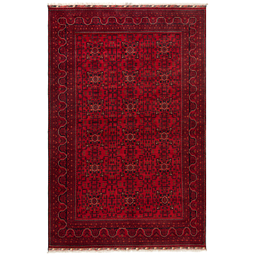Afghan kamyab Rug Red 303 x 200 cm