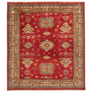 Super Kazak Rug Red 194 x 173 cm