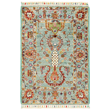 Ziegler Rug Turquoise 84 x 69 cm