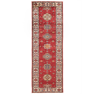 Kazak Fine Rug Red 243 x 83 cm