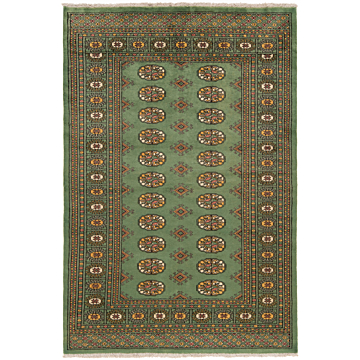 Pakistan Bokhara Rug Green 205 x 138 cm