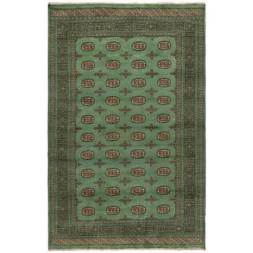 Bokhara Pakistan Rug Green 317 x 199 cm