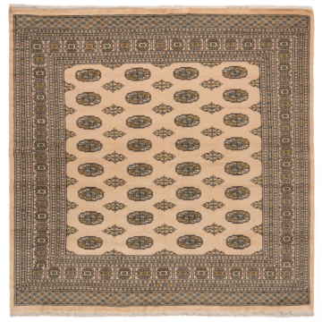 Bokhara Pakistan Rug Beige-Cream 198 x 198 cm