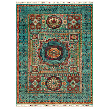 Ziegler Mamluk Rug  Turquoise 196 x 150 cm