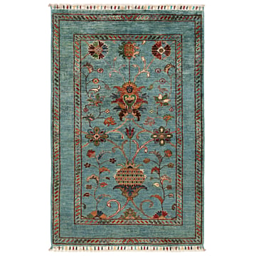 Ziegler Rug Blue 129 x 84 cm