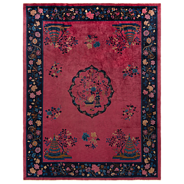 Chinese Rug Pink 350 x 270 cm