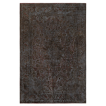 Vintage Relief Rug Gray 293 x 195 cm