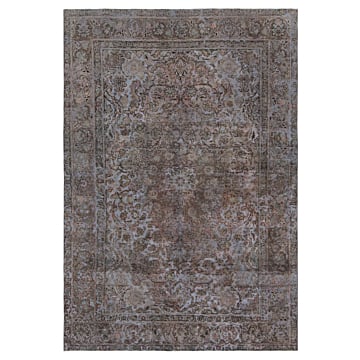 Vintage Relief Rug Gray 277 x 193 cm