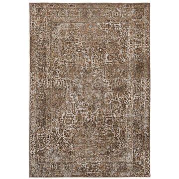 Vintage Relief Rug Gray 288 x 200 cm