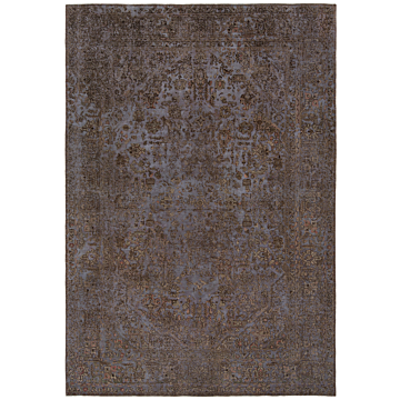 Vintage Relief Rug Gray 290 x 202 cm