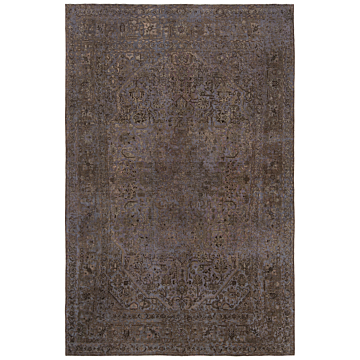 Vintage Relief Rug Gray 296 x 194 cm