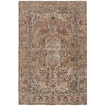 Vintage Relief Rug Beige-Cream 290 x 194 cm