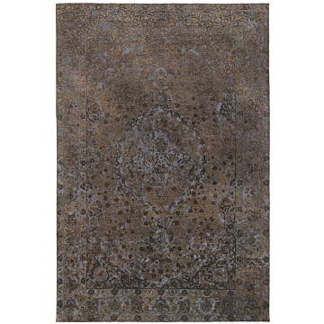 Vintage Relief Rug Gray 295 x 200 cm