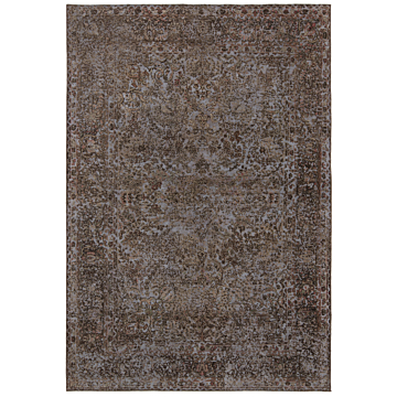 Vintage Relief Rug Gray 292 x 201 cm
