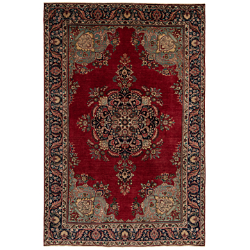 Tabriz Persian Rug Red 293 x 194 cm