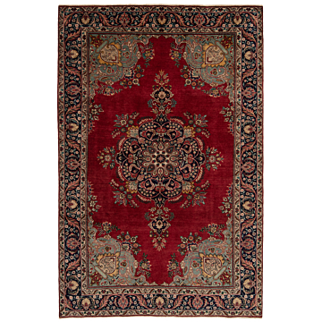 Tabriz Persian Rug Red 294 x 196 cm