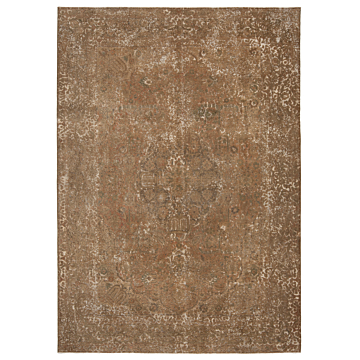 Vintage Relief Rug Brown 358 x 251 cm