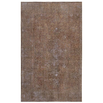 Vintage Relief Rug Brown 287 x 174 cm