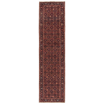 Hamedan Persian Rug Red 414 x 104 cm