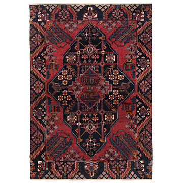Hamedan Persian Rug Black 215 x 152 cm