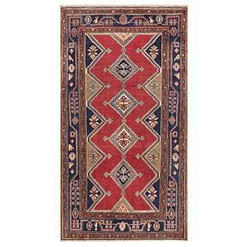 Hamedan Persian Rug Red 289 x 160 cm