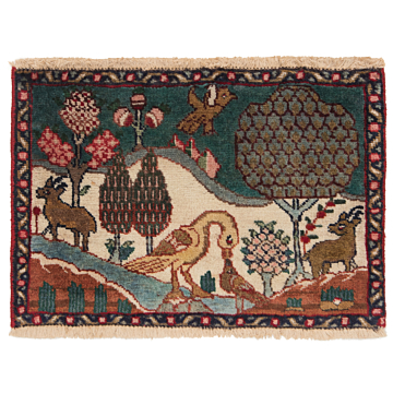 Tabriz Persian Rug Multicolor 37 x 54 cm