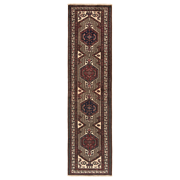 Tabriz Persian Rug Brown 324 x 79 cm