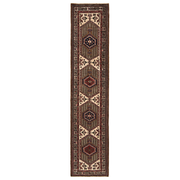 Tabriz Persian Rug Brown 382 x 83 cm