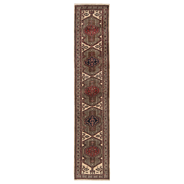 Tabriz Persian Rug Brown 392 x 76 cm