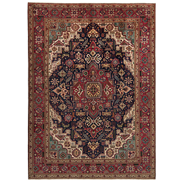 Tabriz Persian Rug Night Blue 354 x 254 cm