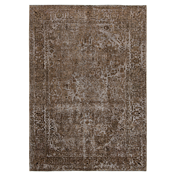 Vintage Relief Rug Gray 281 x 199 cm