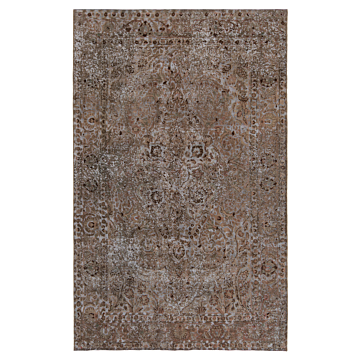 Vintage Relief Rug Gray 296 x 190 cm