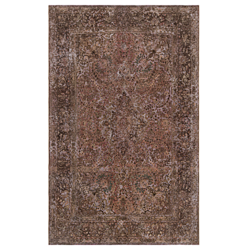 Vintage Relief Rug Red 302 x 192 cm