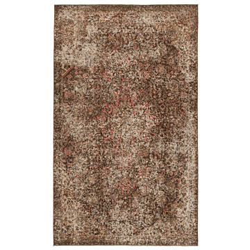 Vintage Relief Rug Brown 242 x 145 cm