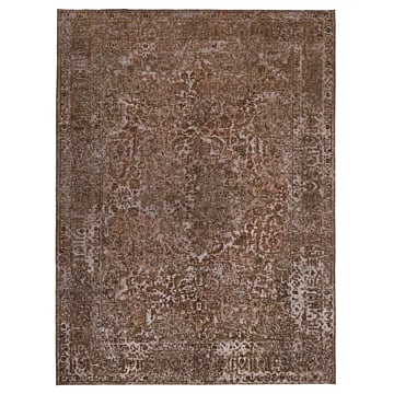 Vintage Relief Rug Brown 330 x 246 cm