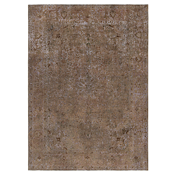 Vintage Relief Rug Brown 348 x 254 cm