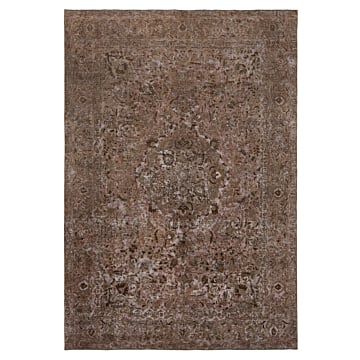 Vintage Relief Rug Gray 342 x 233 cm