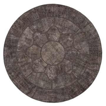Patchwork Rug Gray 203 x 203 cm