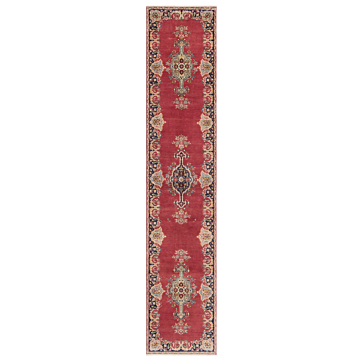 Tabriz Persian Rug Red 377 x 77 cm