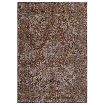 Vintage Relief Rug Red 340 x 236 cm