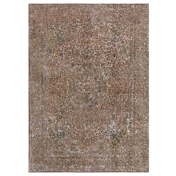 Vintage Relief Rug Brown 339 x 243 cm