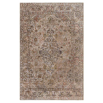 Vintage Relief Rug Gray 296 x 197 cm