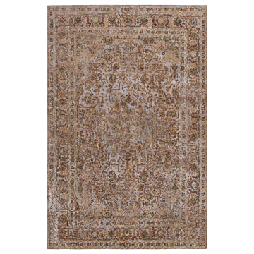 Vintage Relief Rug Gray 292 x 197 cm