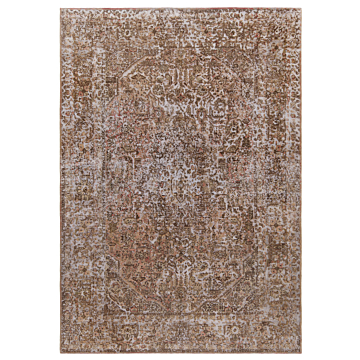 Vintage Relief Rug Red 286 x 200 cm